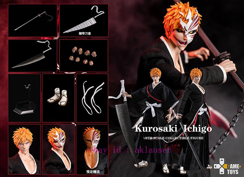 Gametoys Gt-001 1/6 Bleach Kurosaki Ichigo Action Figure Toy Model