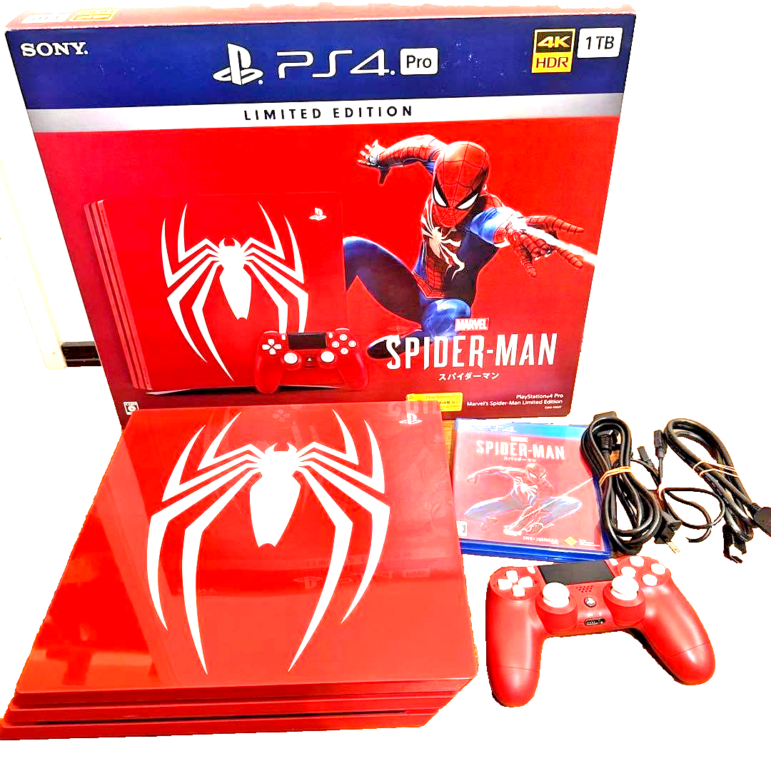 PS4 Sony PlayStation 4 Pro 1TB Marvel Spider-Man Limited Edition
