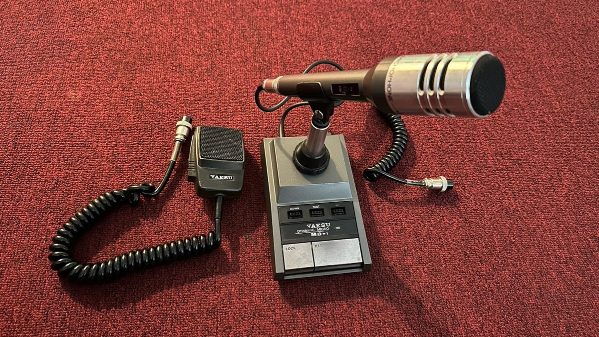 Yaesu MD-1 C8 Vintage Ham Radio 8-Pin Desk Microphone (UNTESTED