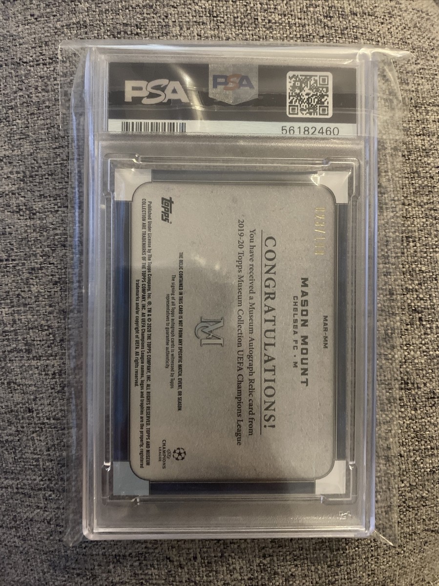 2019-20 TOPPS MUSEUM COLLECTION UEFA MASON MOUNT AUTO RELIC /199