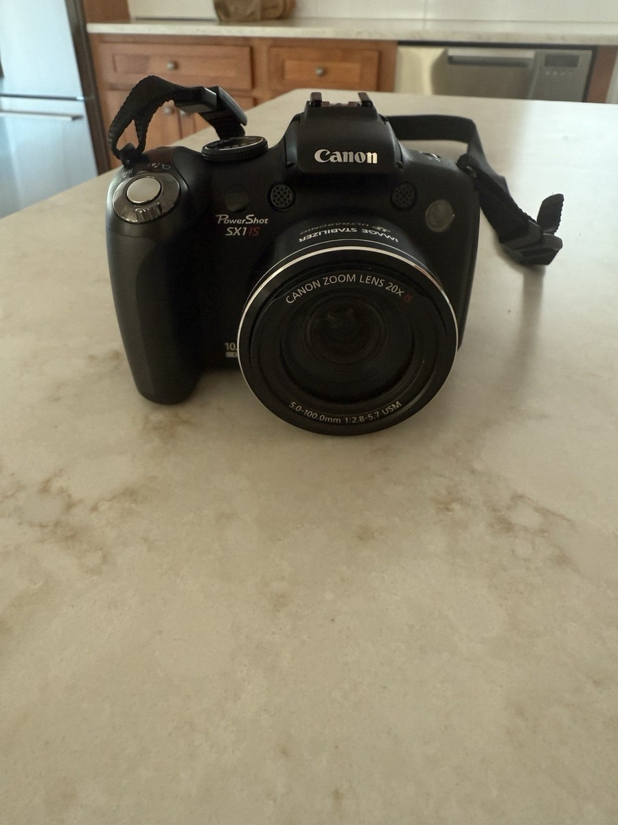 Canon PowerShot SX1 IS 10.0MP Digital Camera - Black for sale