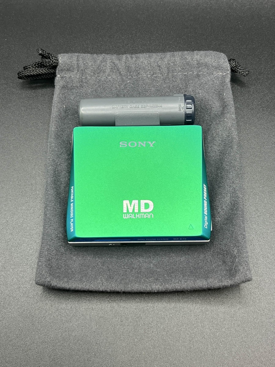 Sony MZ-E75 Walkman MiniDisc MD Player Green - Working | eBay