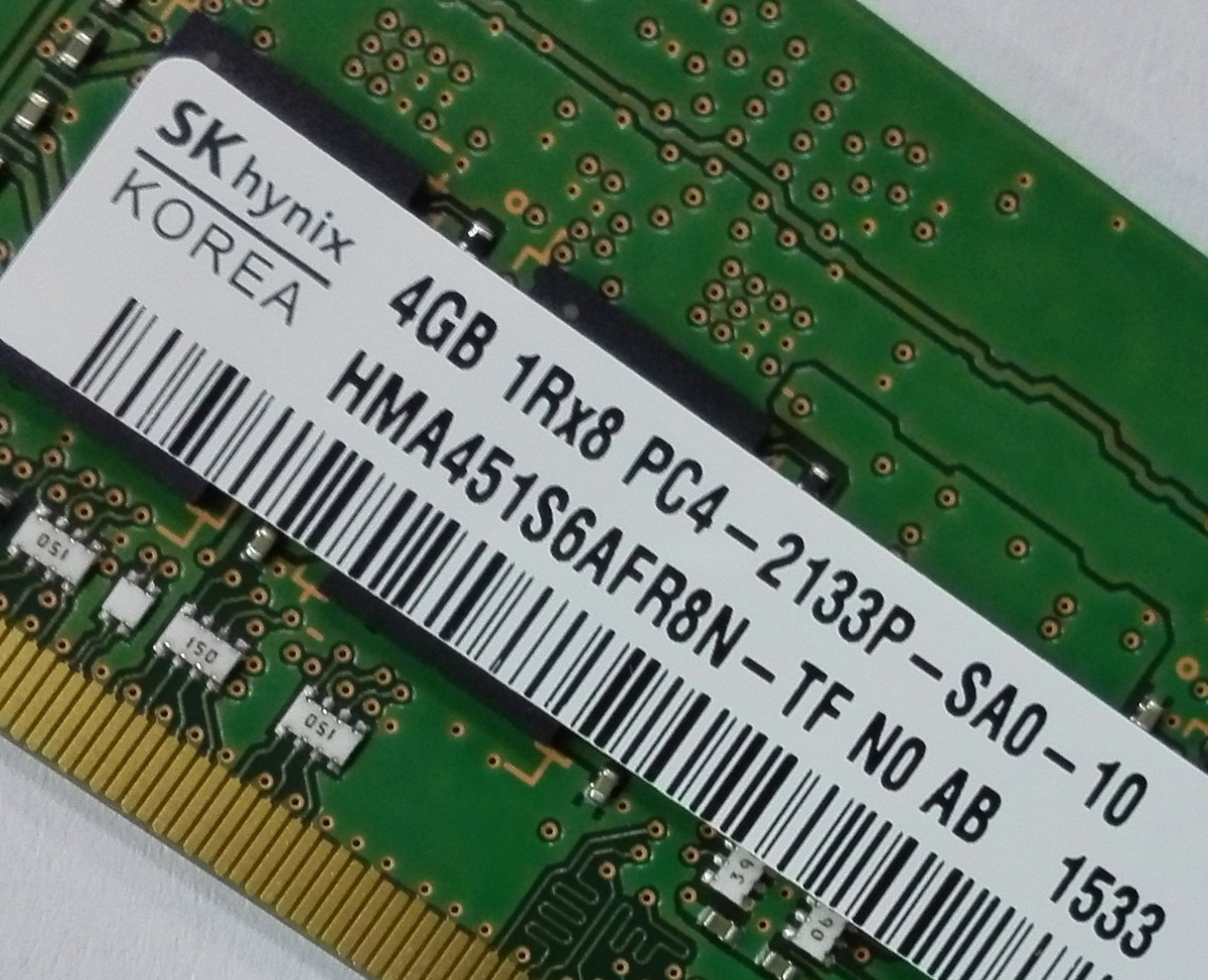 SK Hynix 4GB DDR4 2133 Laptop SODIMM RAM 1Rx8 for DELL HP Lenovo