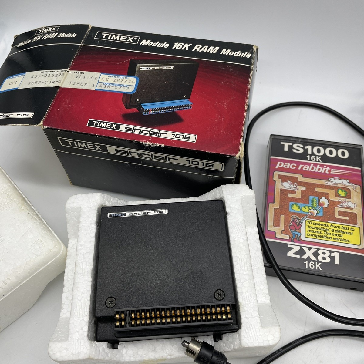 Sinclair ZX81 Computer W/ Timex 16K RAM, Pac Rabbit & Guide