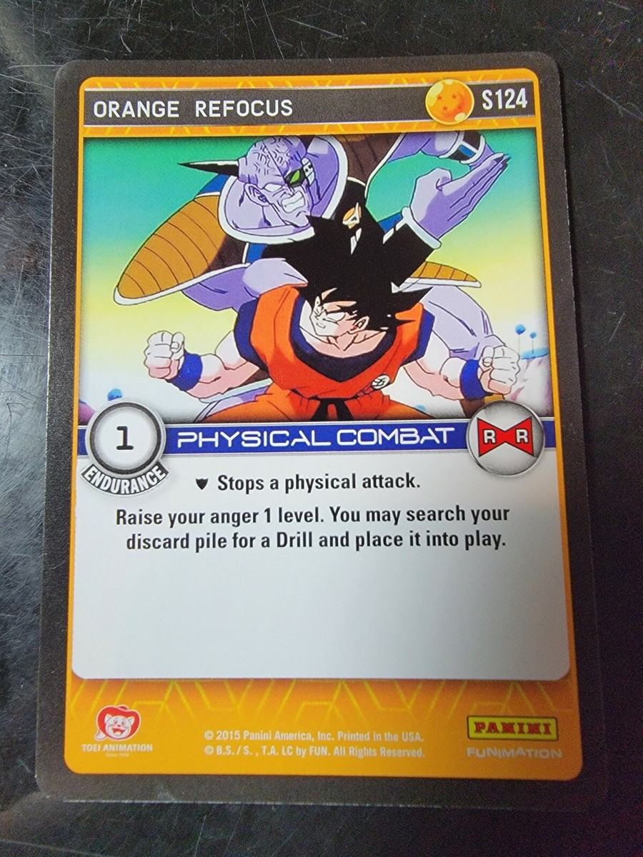 2015 Panini's Dragonball Z TCG #S124 Orange Refocus | eBay