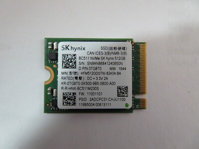 SK Hynix BC511 NVMe SK Hynix 512GB Internal Solid State Drive SSD