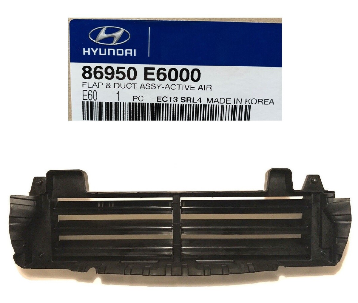 2016-2017 Sonata Hybrid Grille Active Air Shutter Lower Flap Duct