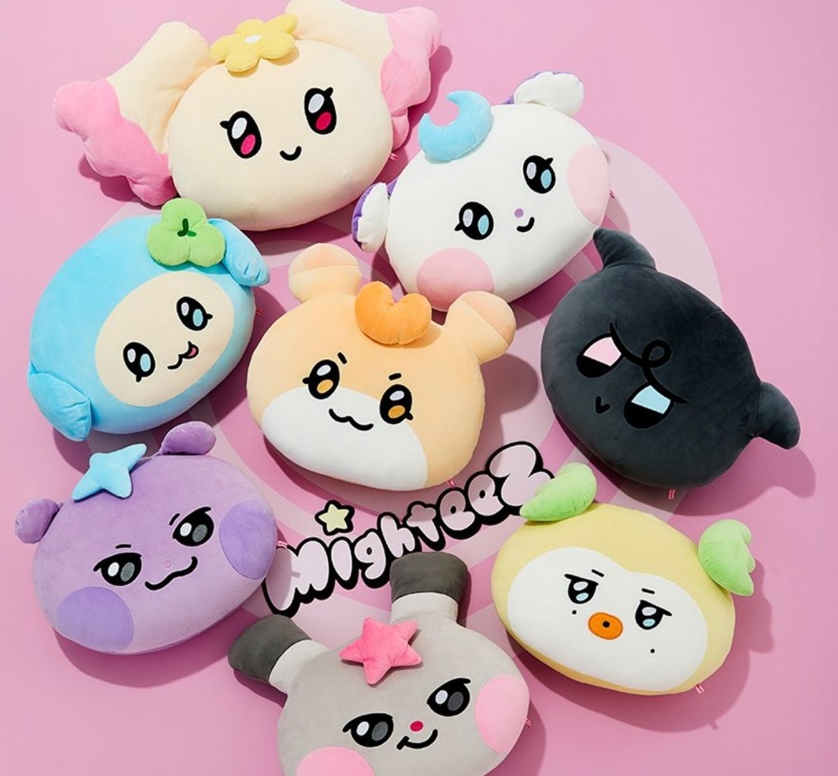 ATEEZ BIG FACE CUSHION photocard PRESS START Enter the Mighteez