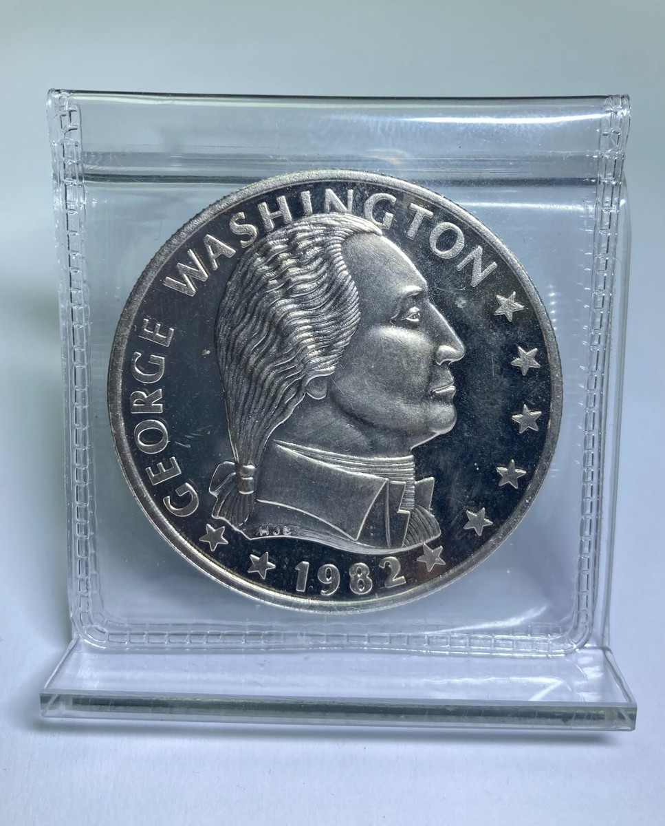 1982 George Washington 250th Anniversary 1 oz .999 Fine Silver