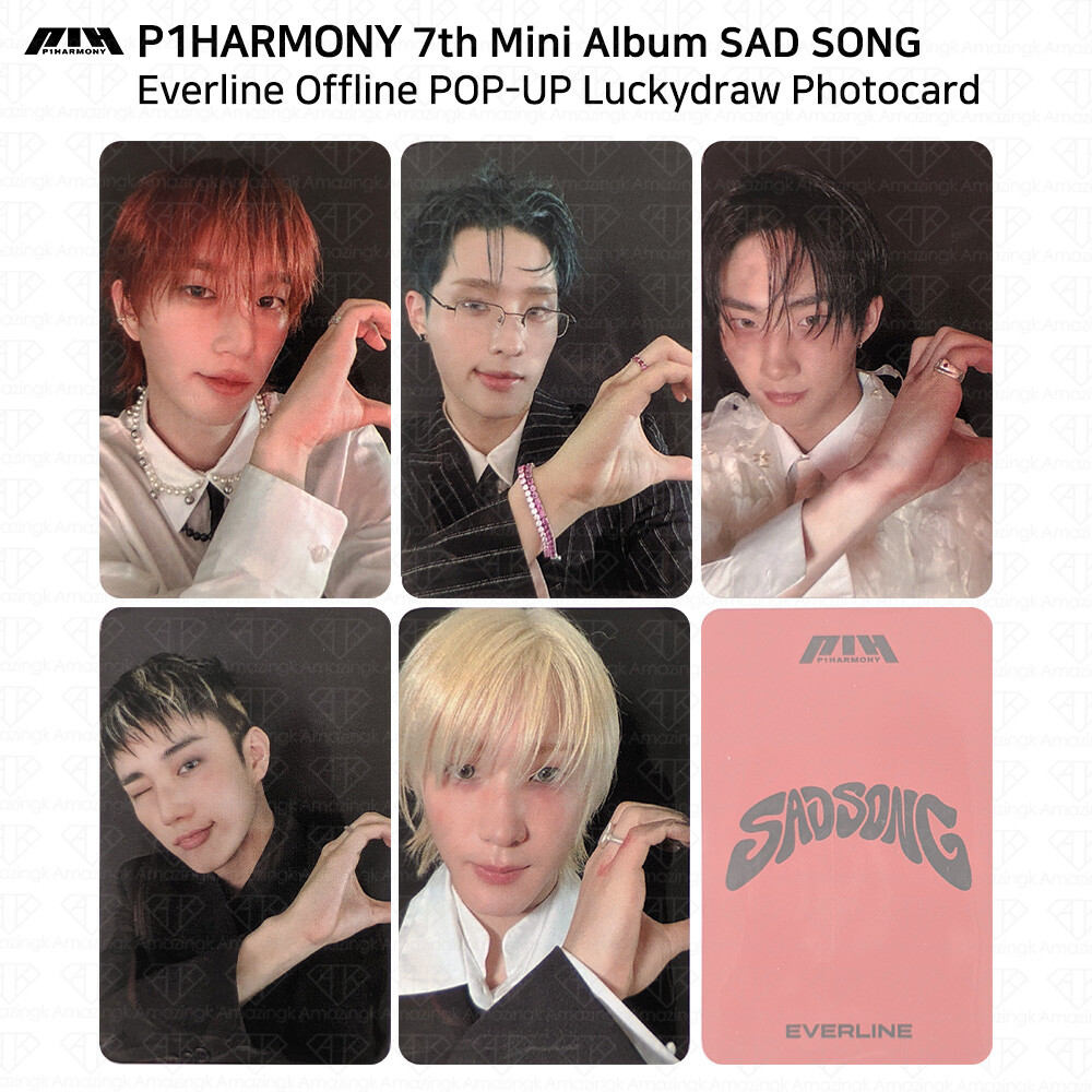 P1Harmony 7th Mini Album SAD SONG Everline Offline POP UP
