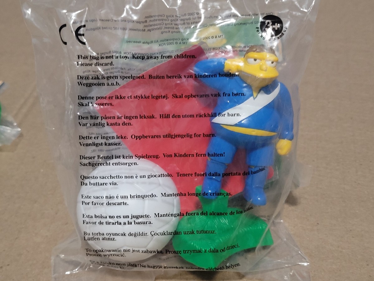 Simpsons Soccer Burger King Kids Toys, Complete Set Of 10 | eBay