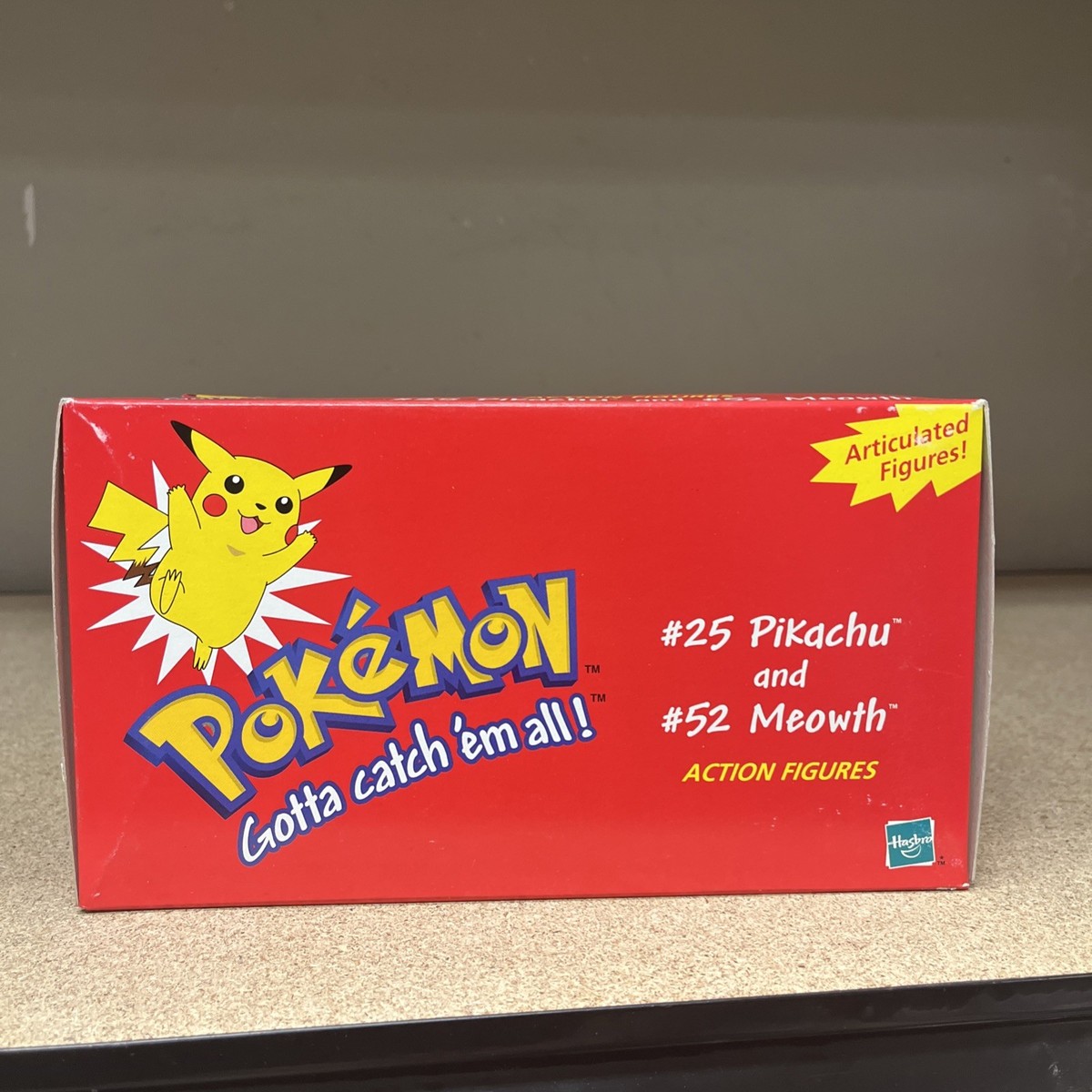 Pokemon Articulated Action Figures Hasbro 1999 #25 Pikachu and #52