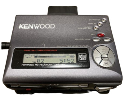 Kenwood DMC-F5R Black Minidisc MD Walkman Player Recorder Very