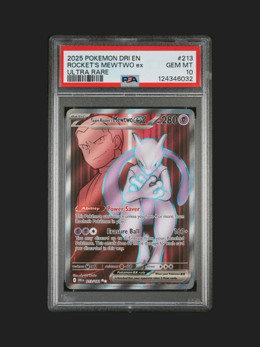 PSA 10 Team Rocket's Mewtwo EX 213/182 Pokémon TCG GEM MINT | eBay
