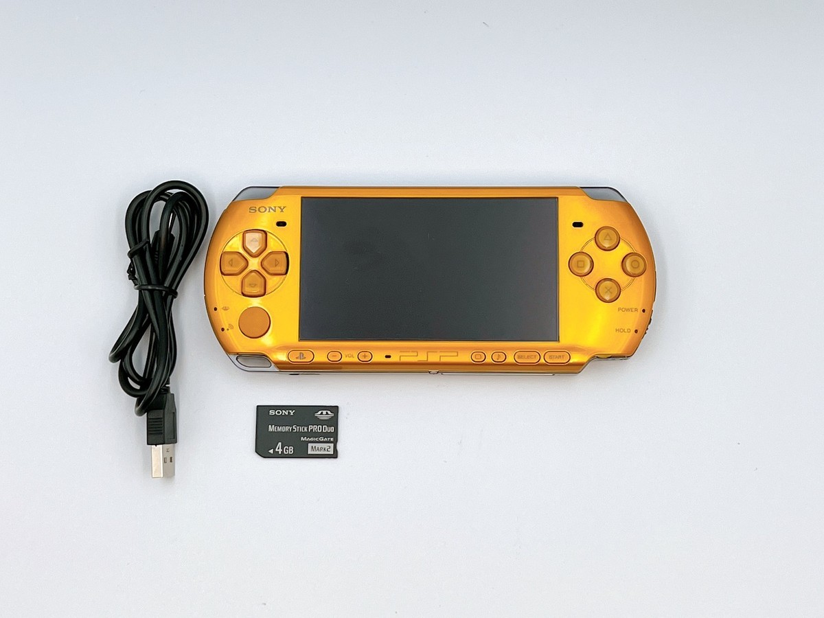 Sony PSP 3000 Console Bright Yellow Japan Games Region Free Please