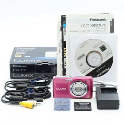 Panasonic Lumix Digital Camera Glamorous Pink Dmc-Fx77-P From JP