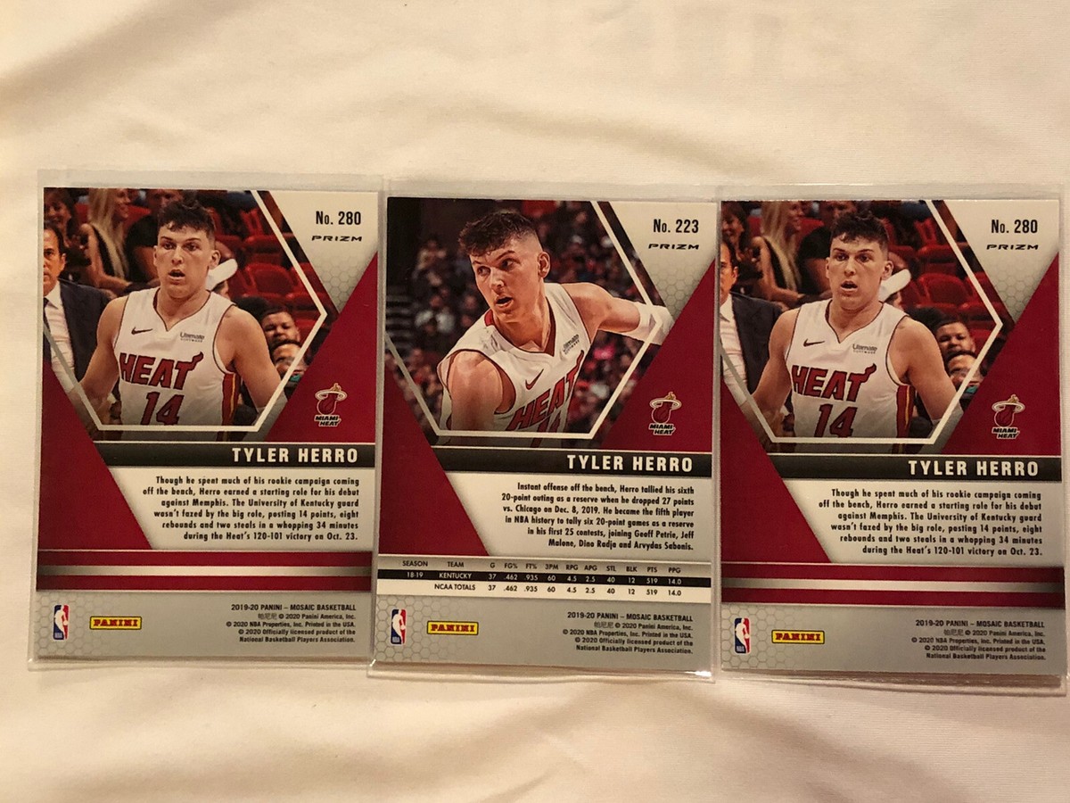 2019-20 Panini Mosaic - Rookies Tyler Herro #223 Pink Camo Prizm