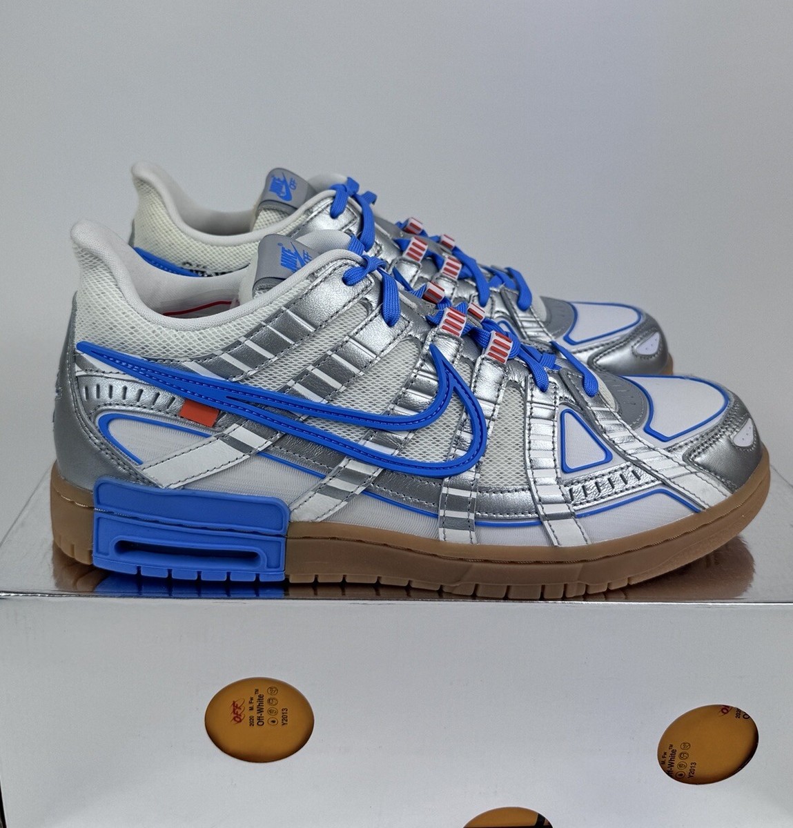 Nike Air Rubber Dunk X Off-White UNC Sneakers Size: UK13 /US 14 | eBay