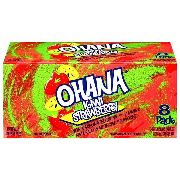 🥤 Ohana Kiwi Strawberry Soda – 8 Pack, 12 fl oz Cans | FREE