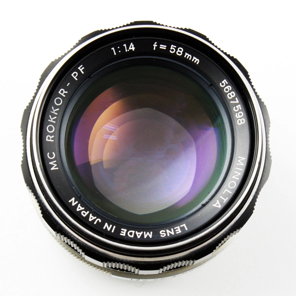Minolta Rokkor PF 58mm Focal f/1.4 Camera Lenses for sale | eBay