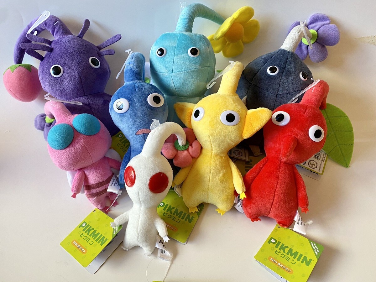 Nintendo Tokyo/Osaka Pikmin Plush Set of 8 All Star Collection