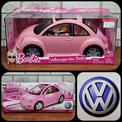 Barbie~ Pink Volkswagen Beetle (Bug) Car 2009 & Doll - *Kohl's