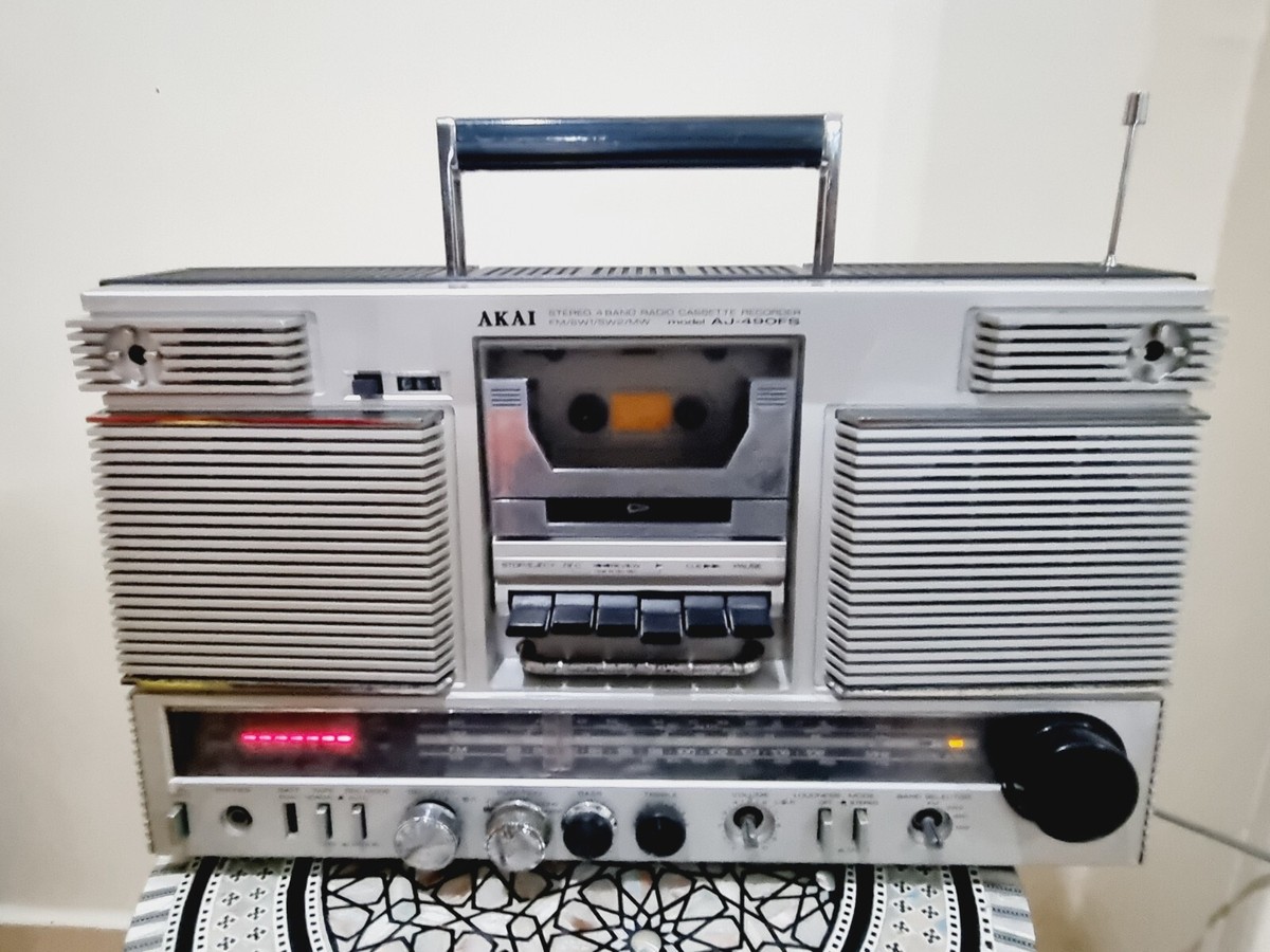 Akai AJ-490FS Boombox Radio Cassette recorder Vintage Very Rare | eBay