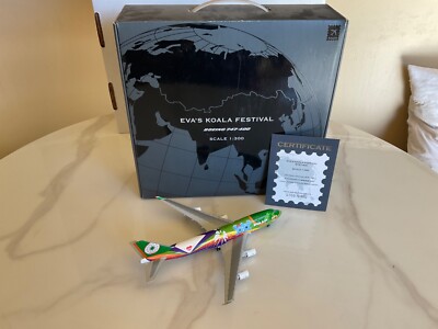 Hogan Wings Eva Air Koala Festival B747-400 1/300 scale model | eBay