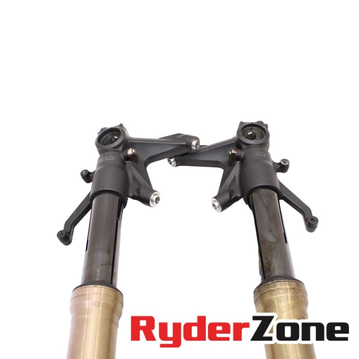 2008 - 2010 KAWASAKI ZX10R FORKS FRONT SUSPENSION END TRIPLE TREE