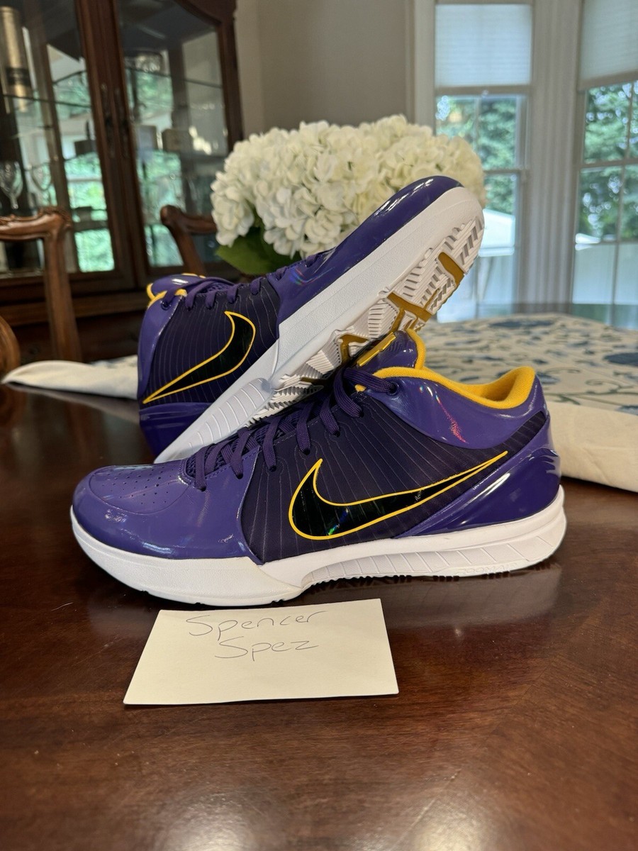 Nike Kobe 4 Protro Undefeated Los Angeles Lakers Size 13 CQ3869