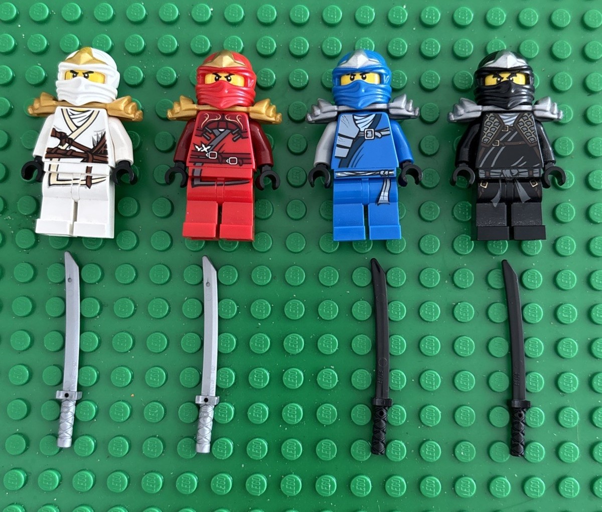 LEGO Ninjago LOT Of 4 - Zane ZX , Cole ZX, Jay ZX, Kai ZX