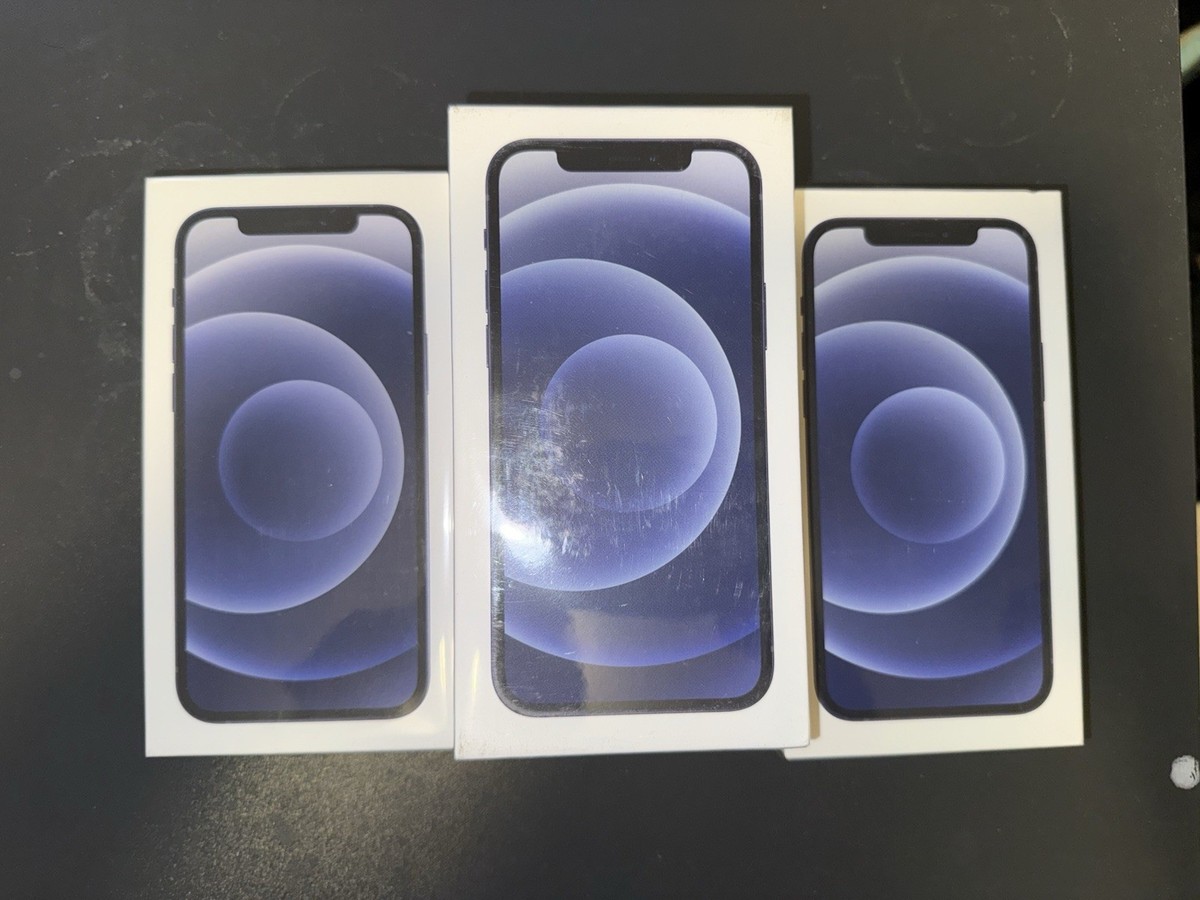 New & Sealed - Apple iPhone 12 MINI 64GB Black LTE - Locked to