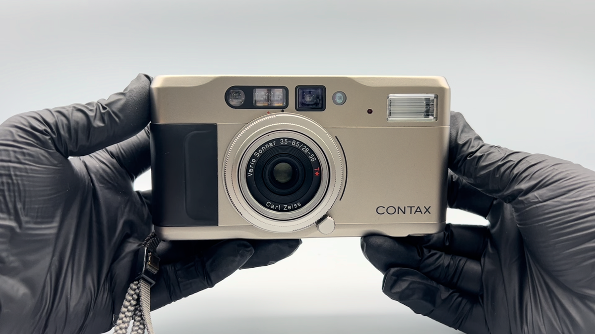 CONTAX T VS Vario Sonnar 3.5-6.5/28-56 Compact Film Camera From