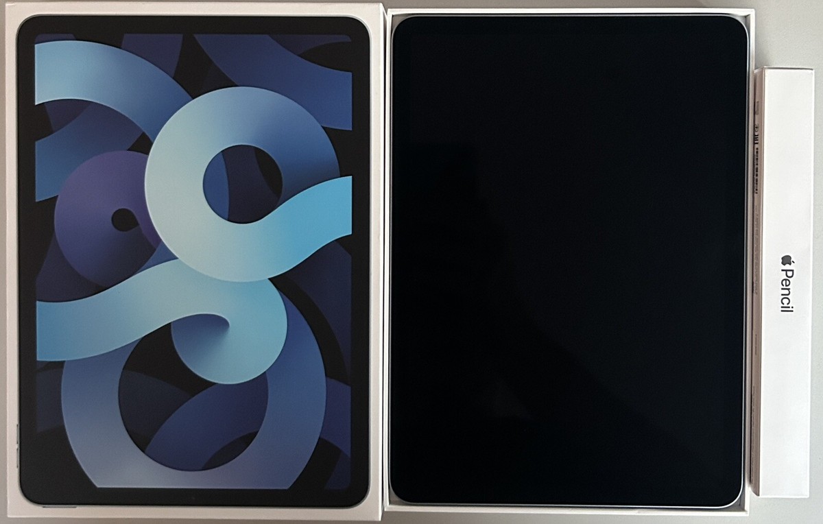 Apple iPad Air 4th Generation, 64GB, Wi-Fi + Cellular- Sky Blue +