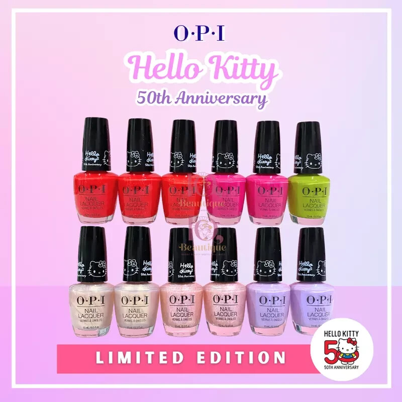 OPI Hello Kitty 50th Anniversary Nail Lacquer Full Collection
