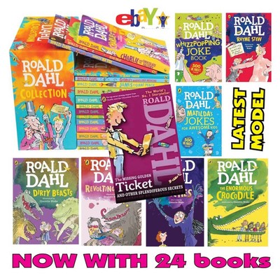 24 Books Roald Dahl Collection Children Reading Kids Set Fantasy