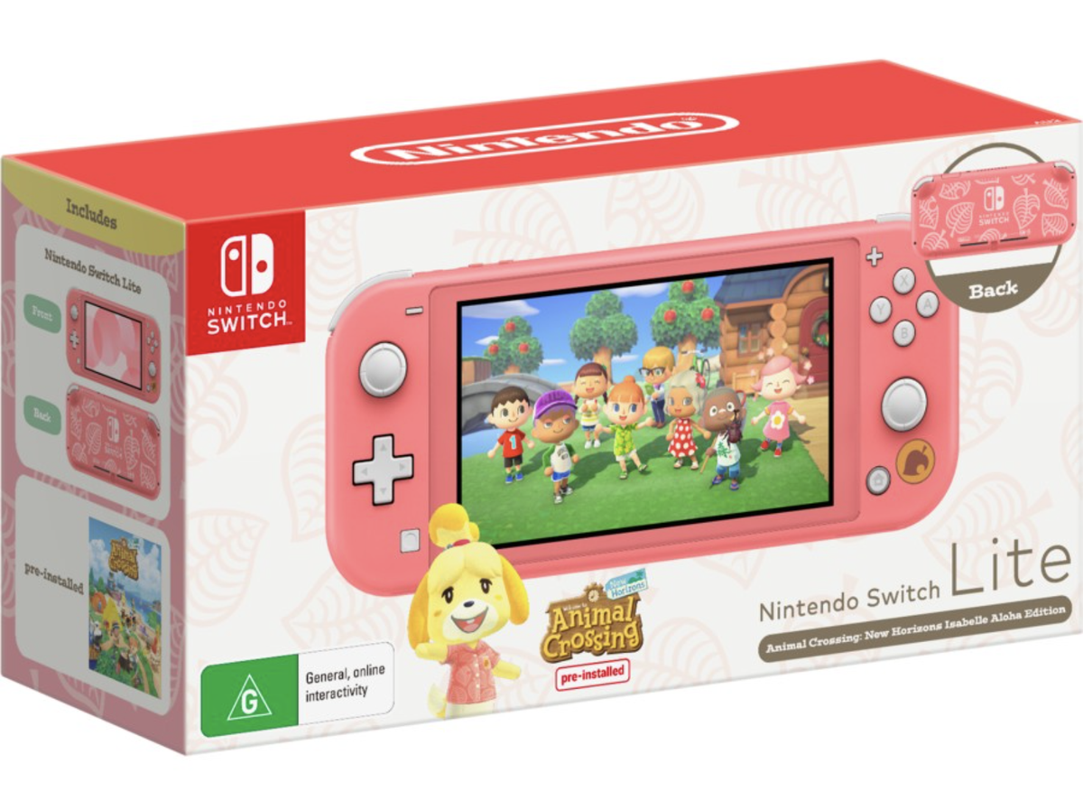 Nintendo Switch Lite Video Gaming Console - Gray Blue Coral