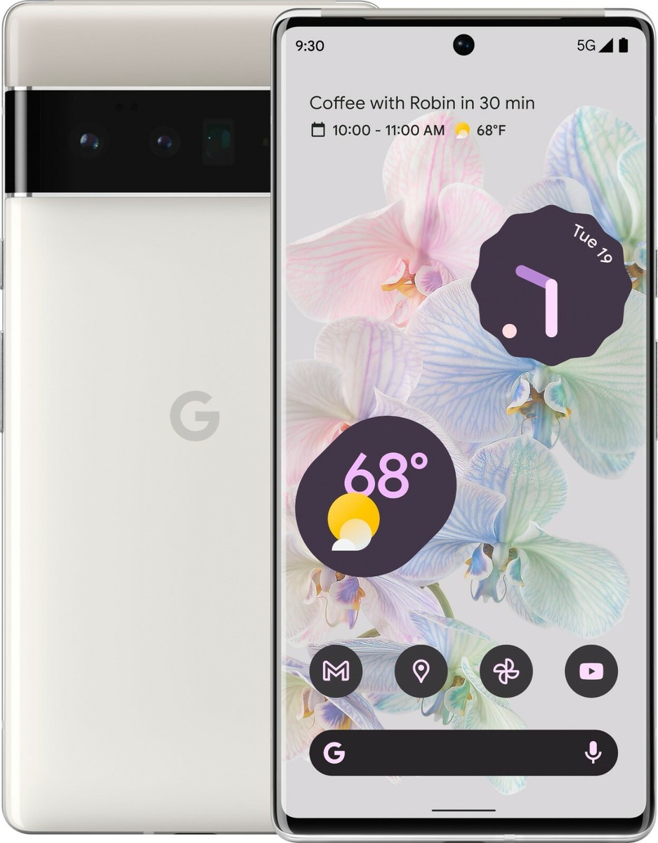 Google Pixel 6 Pro - 128GB - Cloudy White (Factory Unlocked
