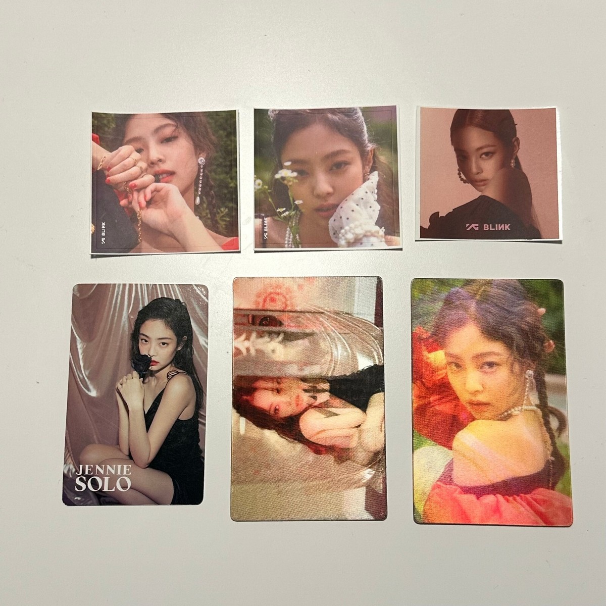 OFFICIAL BLACKPINK JENNIE SOLO PHOTOCARD LENTICULAR RARE POB