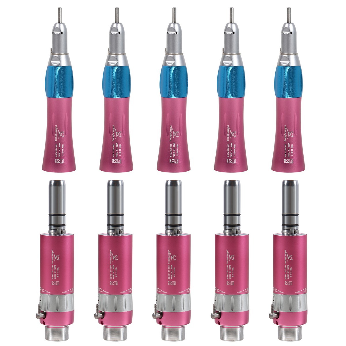 1-5* Dental Slow Low Speed Handpiece Straight Nosecone 2/4Hole Air