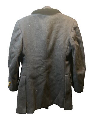 Vintage NYPD PEACOAT Navy Blue Heavy Thick Wool Smith-Gray Police