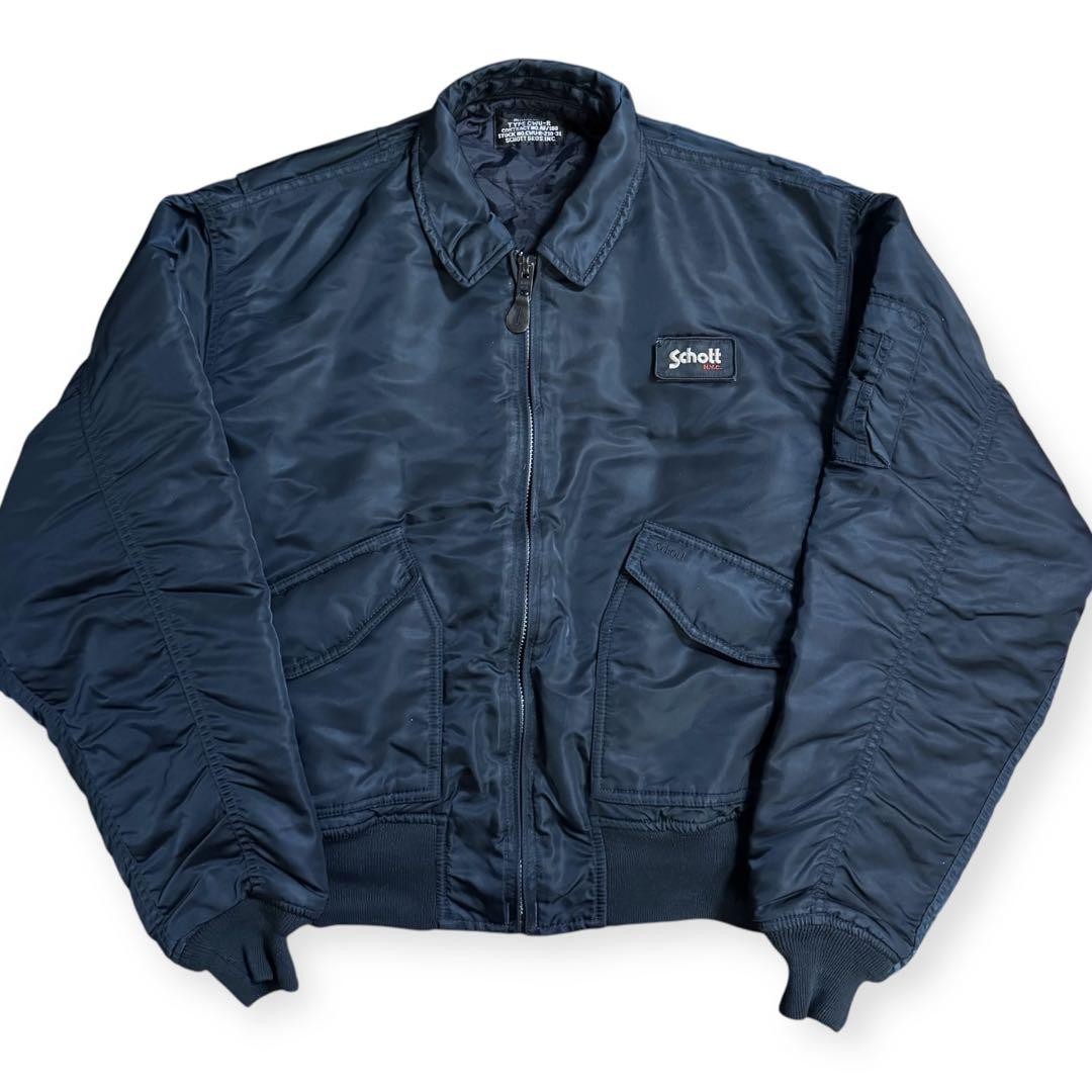 Rare Schott 90s Vintage Reissue CWU-R Flight Jacket XXL Men's