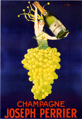 Champagne Joseph Perrier Vintage French Advertising Art Nouveau