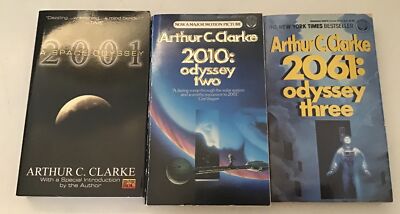 Arthur C. Clarke Space Odyssey 3 book lot 2001 2010 2061 | eBay