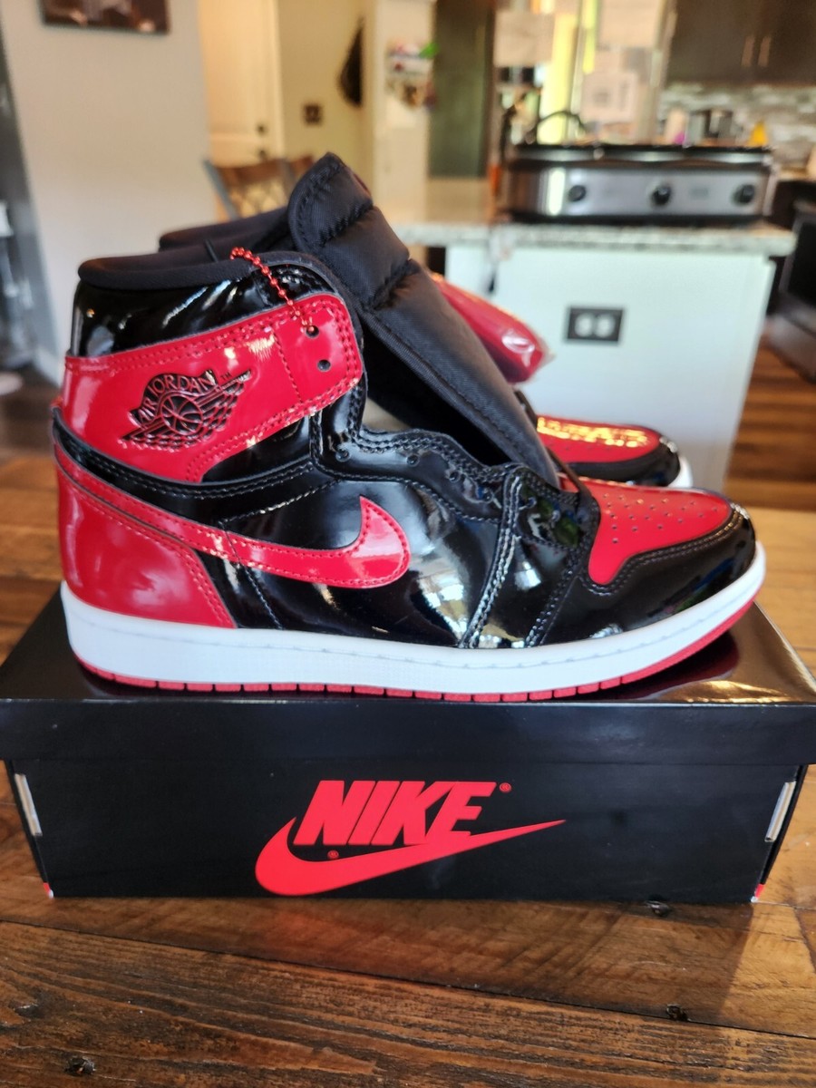 Nike Air Jordan 1 Retro OG High Patent Bred (Size 9.5) | eBay
