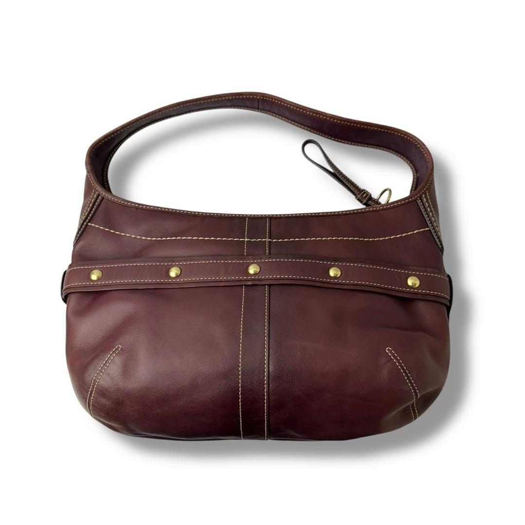 COACH 11261 Ergo Soho Hampton Brown Leather Shoulder Handbag Y2K