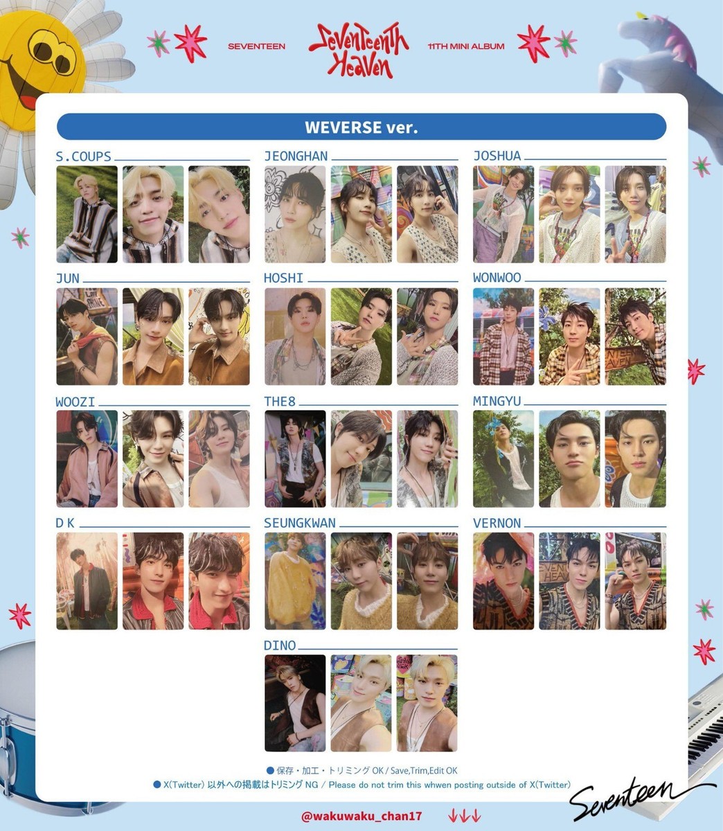 SEVENTEEN 11TH MINI ALBUM HEAVEN WEVERSE VER OFFICIAL PHOTOCARD | eBay