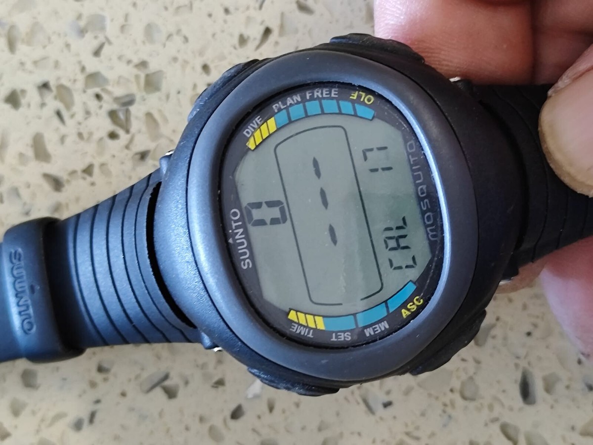 Suunto Mosquito Quartz Watch Black Dial Gray Unisex Watch NOT Work