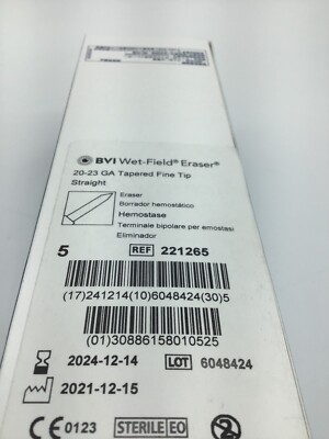 BVI Visitec 221265 Wet-Field Eraser 20-23 GA Tapered Fine Tip | eBay