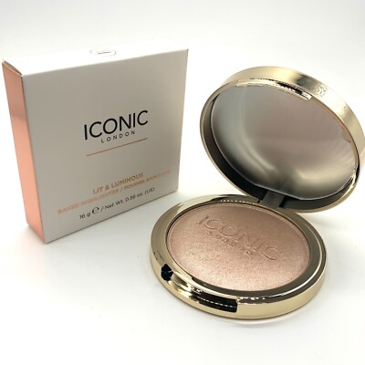 Iconic London Lit & Luminous Baked Highlighter Universal 16g - New